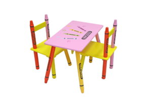 Table & Chairs - Pink-305